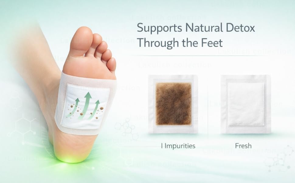Herbal Foot patch (Pack of 10) Natural Ingredients for Sleep Aid Pain Relief