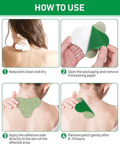 Herbal Neck Pain Relief Patches – Long Lasting Heating Therapy Patch for Neck ( Pack of 20 )